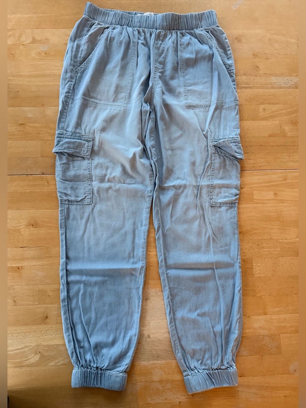 Happily Grey Light Blue Women's Cargo Jogger Pants